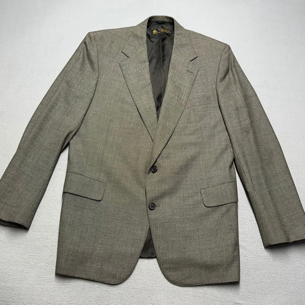 New Brooks Brothers Men Wool‎ Blazer Suit Jacket Classic Fit Sport Coat Size 42R